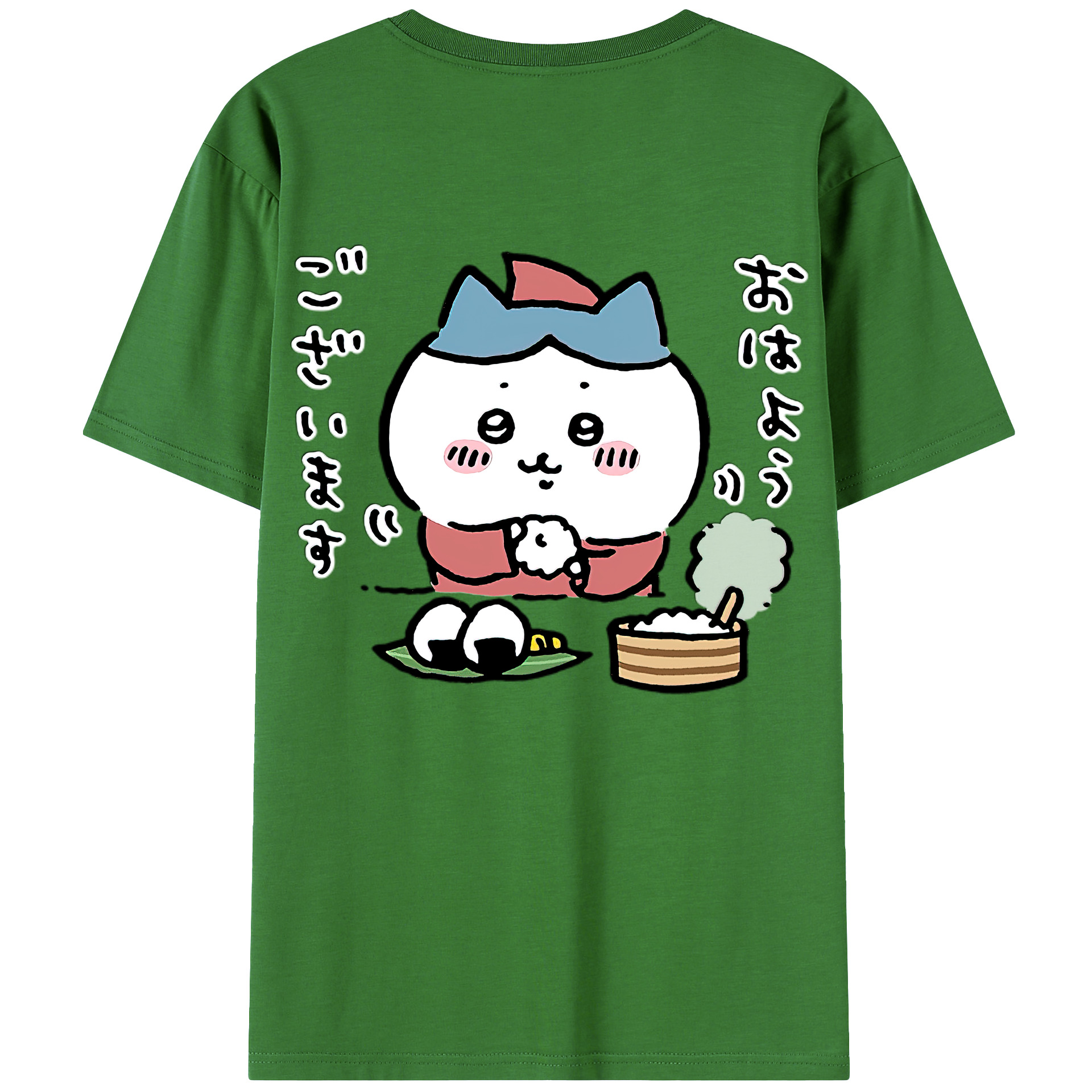 （画像用） ちいかわ ハチワレ Chii-kawa hachiware レディース半袖Tシャツ(バックプリント)